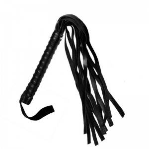 Black Faux Leather Flogger BDSM Collection by SECRETPLAY