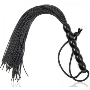 Mini Flogger 22 cm with ribbed silicone handle by OHMAMA FETISH