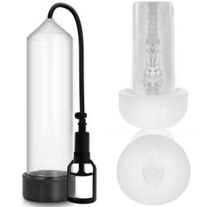 RX7 Transparent Pump Penis Developer with Masturbator by PUMP ADDICTED