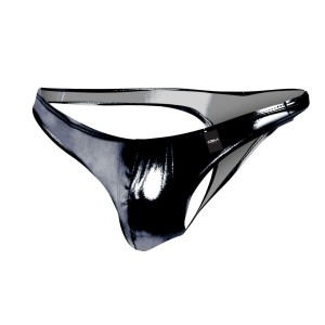 Provocative Thong Glossy Black Size M by CUT4MEN