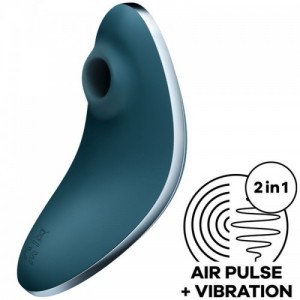 VULVA LOVER 1 Blue air stimulator and vibrating massager by SATISFYER
