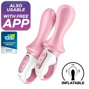 Air Pump Booty 5+ Pink Inflatable Anal Vibrator by SATISFYER
