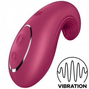 DIPPING DELIGHT Red Vibrator and Stimulator from SATISFYER