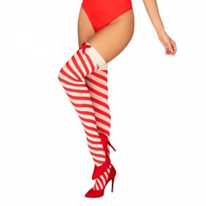 Christmas stockings from the KISSMAS collection Size S/M by OBSESSIVE
