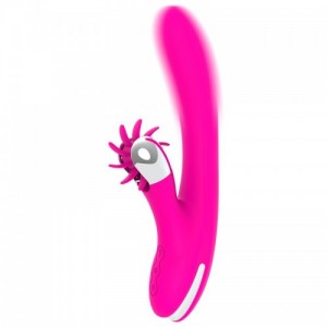 Vibratore rabbit BUNNY VIBRATION rosa 24 cm di DIVERSIA
