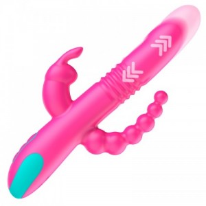 DONALD triple stimulation vibrator compatible with WATCHME technology from HAPPY LOKY