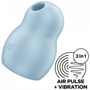 Stimolatore ad aria e massaggiatore vibrante Pro To Go 1 Blu di SATISFYER