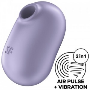 Air stimulator and vibrating massager Pro To Go 2 Purple by SATISFYER