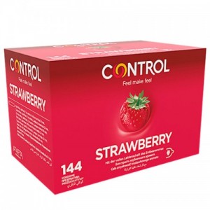 Adapta strawberry condoms 144 units by CONTROL