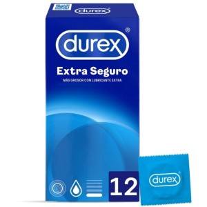 Extra Safe Extra Lubricated Thick Condoms 12 units by DUREX