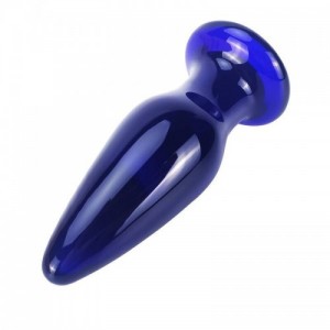 The Shining vibrating glass anal plug from the Buttocks series by TOYJOY