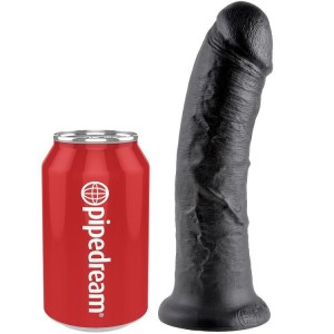 Black 20.3-cm realistic cock dildo from the KING COCK series by PIPEDREAM