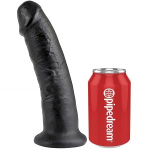Black 22.9-cm realistic cock dildo from the KING COCK series by PIPEDREAM
