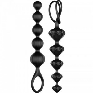 LOVE BEADS black anal chain from SATISFYER
