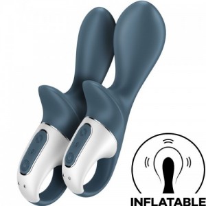 Air Pump Booty 2 Grey Inflatable Anal Vibrator by SATISFYER