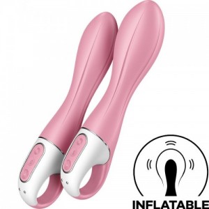Air Pump Inflatable G-Spot Vibrator 2 Pink by SATISFYER