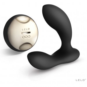 Black HUGO prostate massager from LELO