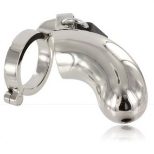 Metal chastity cage with testicular ring by METAL HARD