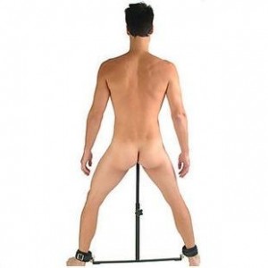 Spreader bar with rod and dildo The Anal Impler by METAL HARD