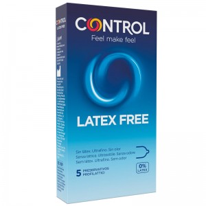 Preservativi senza lattice 5 unità di CONTROL