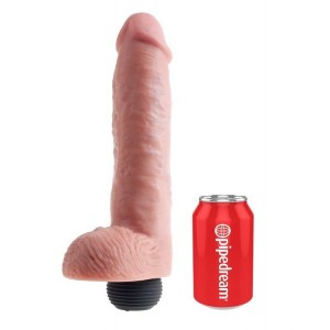 28 cm ejaculating realistic phallus dildo from the KING COCK series by PIPEDREAM