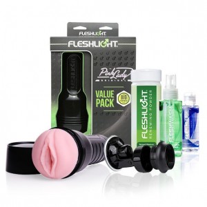 PINK LADY Masturbator Kit by FLESHLIGHT