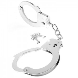 Classic metal handcuffs from the FETISH FANTASY series by PIPEDREAM