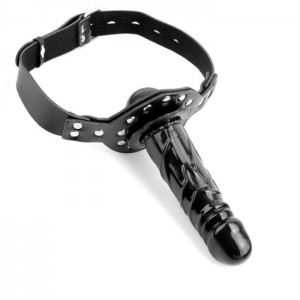 Ball Gag with dildo from the FETISH FANTASY Deluxe series by PIPEDREAM