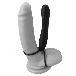 Double Trouble double penetration dildo and cock ring from the FETISH FANTASY ELITE series by PIPEDREAM