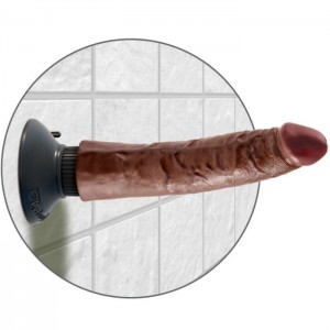 17.8 cm Brown Flexible Classic Realistic Vibrator from the King Cock series by PIPEDREAM