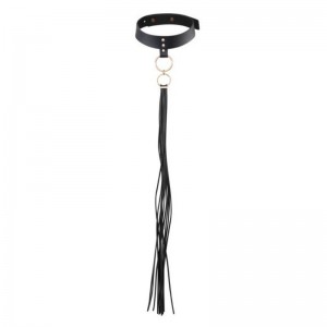 Black choker with tassels from the MAZE collection by BIJOUX
