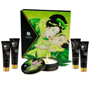 Kit da massaggio "GEISHA SECRET KIT" tè verde esotico di SHUNGA