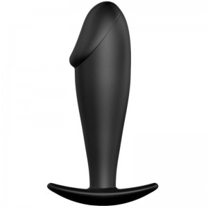 Penis Shaped Anal Plug Black 10 x 3 cm by PRETTY LOVE