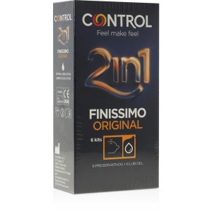 Preservativi Finissimo + Lubrificante 6 unità di CONTROL