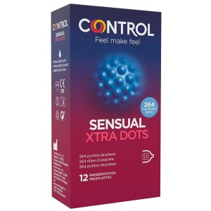 Preservativi stimolanti Xtra Dots 12 unità di CONTROL