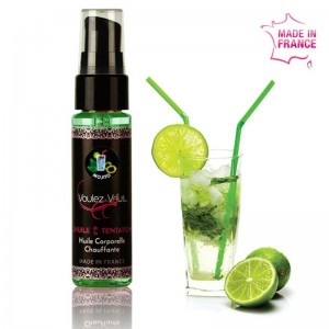 Mojito flavored body oil with heat effect 35 ml by VOULEZ-VOUS