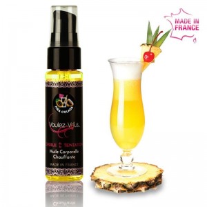 Piña colada flavored body oil with heat effect 35 ml by VOULEZ-VOUS