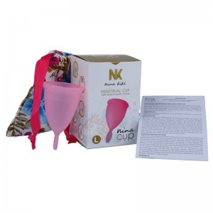 Pink Menstrual Cup Size L by NINA KIKI