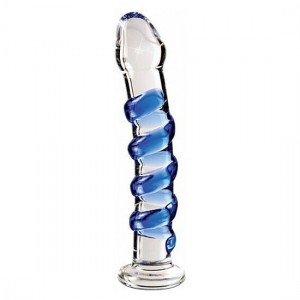 Glass dildo with stimulating reliefs ICICLES N°05 by PIPEDREAM