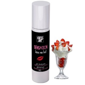 Strawberry flavored natural lubricant with cream 50 ml by EROS-ART