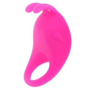 Pink BRAD Phallic Ring with Vibrating Rabbit Stimulator by MORESSA