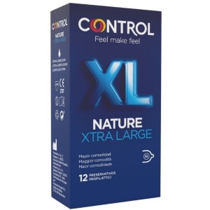 Adapta Nature XL 12 units wide condoms from CONTROL