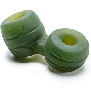 Anello fallico e testicolare in gomma verde di PERFECT FIT