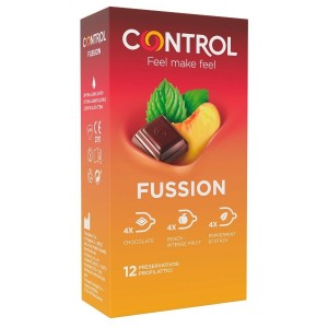 Fussion flavored condoms 12 units by CONTROL