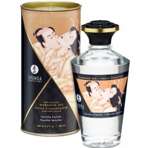 Vanilla fetish aroma aphrodisiac massage oil with heat effect 100 ml by SHUNGA